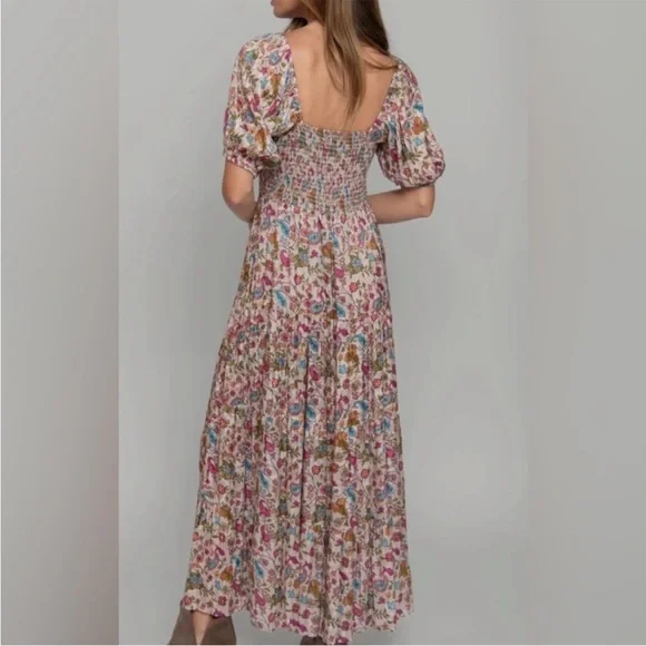 NATURAL LIFE Colorful Floral Print Maxi Dress - Picture 3 of 6